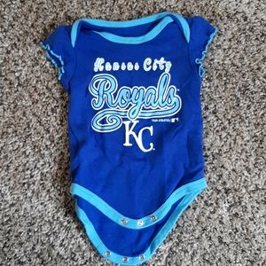 Kansas City Royals Ruffled Sleeve Onesie (0 - 3 months)